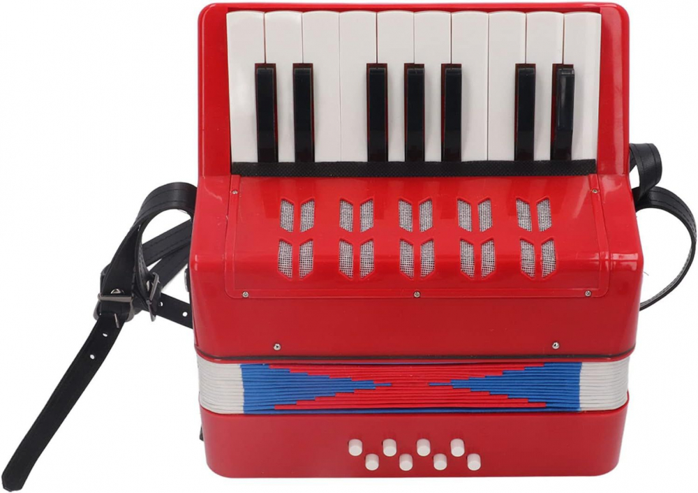 Acordeon Copii cu Clape, iStan, 23 x 38 cm - Rosu [6]