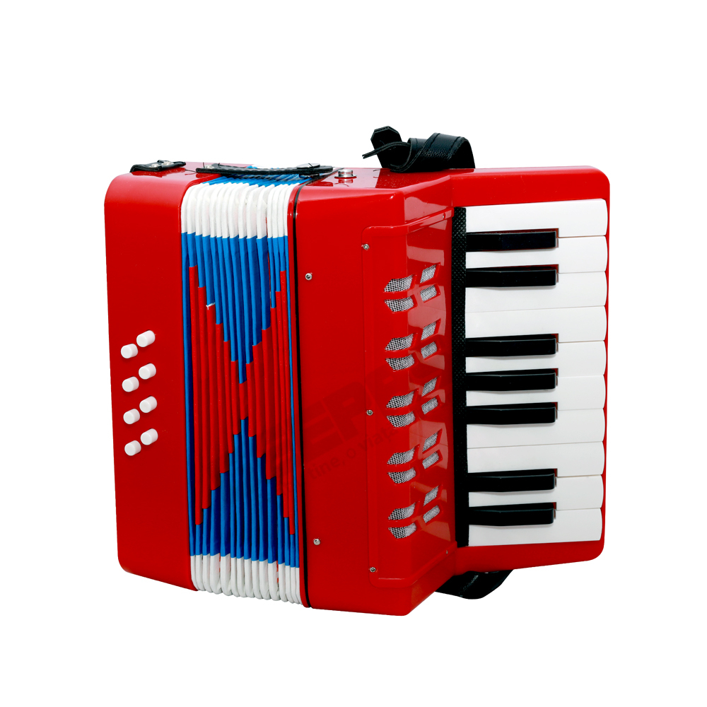 Acordeon Copii cu Clape, iStan, 23 x 38 cm - Rosu [8]