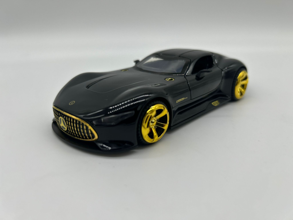 Automachetă Mercedes-Benz AMG GT Vision (Batmobile) din Metal, 15 cm, Funcție Pull-Back, Uși și Eleron Deschizătoare, Lumină și Sunet [8]