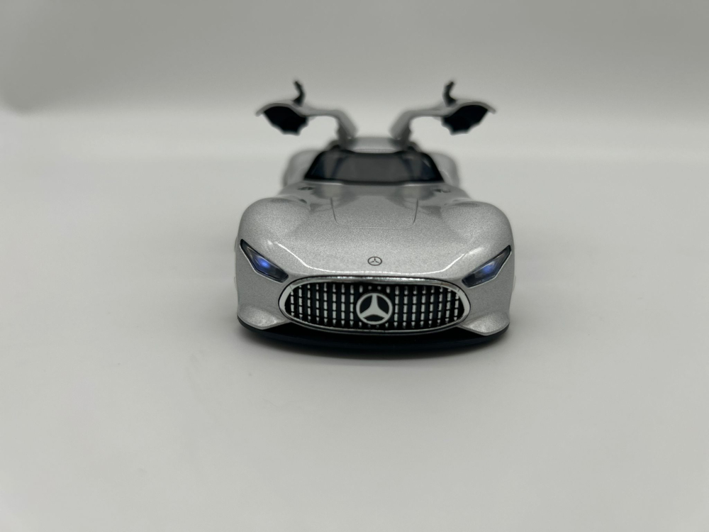 Automachetă Mercedes-Benz AMG GT Vision (Batmobile), 15 cm, Funcție Pull-Back, Uși și Eleron Deschizătoare, Lumină și Sunet [10]