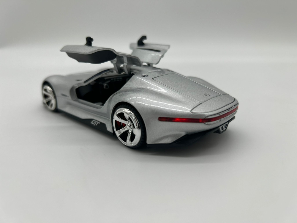 Automachetă Mercedes-Benz AMG GT Vision (Batmobile), 15 cm, Funcție Pull-Back, Uși și Eleron Deschizătoare, Lumină și Sunet [8]