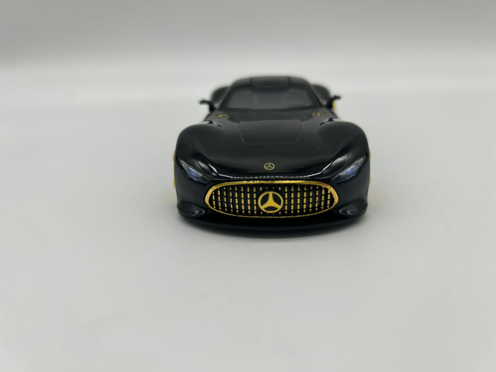 Automachetă Mercedes-Benz AMG GT Vision (Batmobile) din Metal, 15 cm, Funcție Pull-Back, Uși și Eleron Deschizătoare, Lumină și Sunet [11]