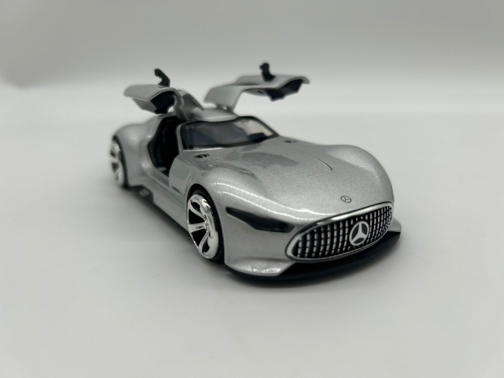 Automachetă Mercedes-Benz AMG GT Vision (Batmobile), 15 cm, Funcție Pull-Back, Uși și Eleron Deschizătoare, Lumină și Sunet [7]