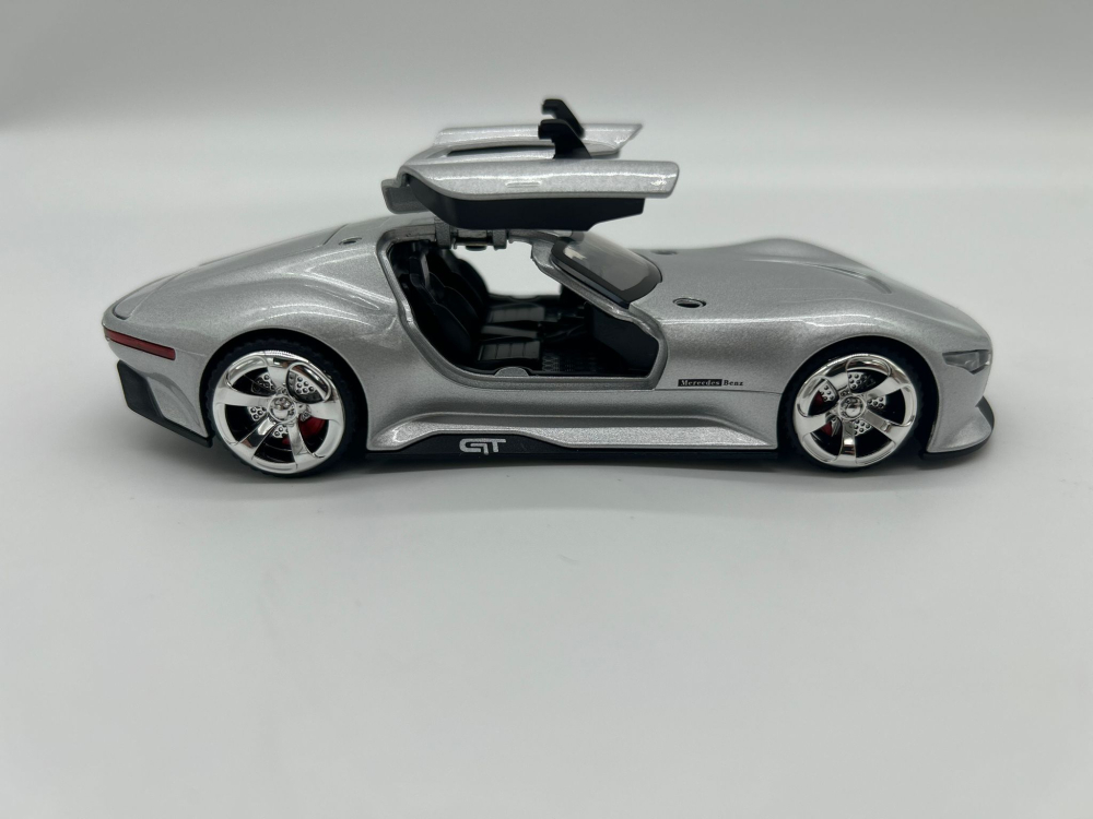 Automachetă Mercedes-Benz AMG GT Vision (Batmobile), 15 cm, Funcție Pull-Back, Uși și Eleron Deschizătoare, Lumină și Sunet [11]