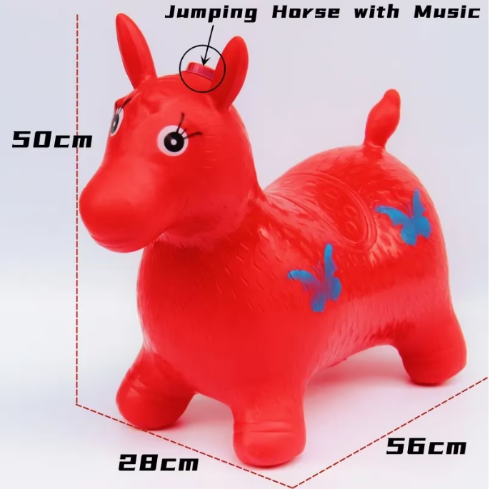 Animalut Gonflabil de Sarit , Cauciuc, cu Sunete si Lumini, Rosu [3]