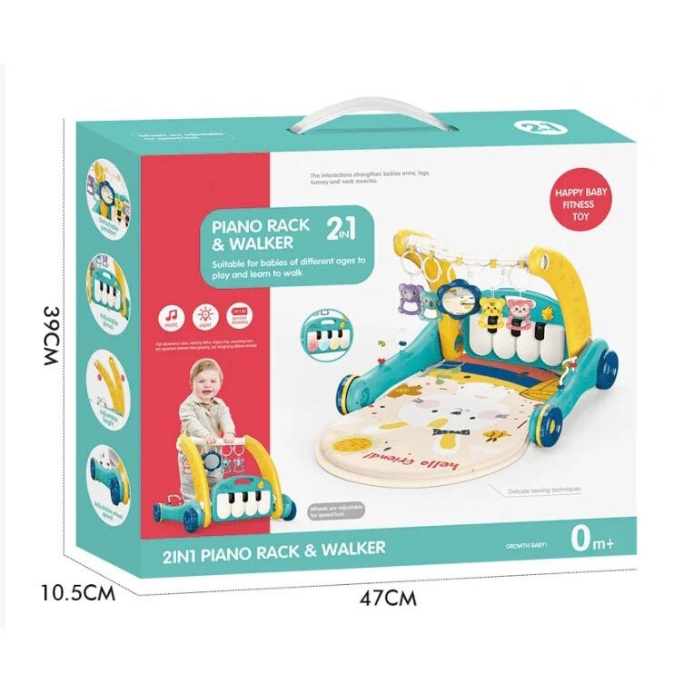 Antemergator si Saltea de Joaca, 2 in 1 pentru Bebelusi [4]