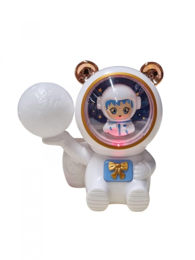 Astronaut Lampa de Veghe, Suport de Creioane si Ascutitoare, cu Multiple Culori Reglabile, Acumulator, Alb, iStan [8]