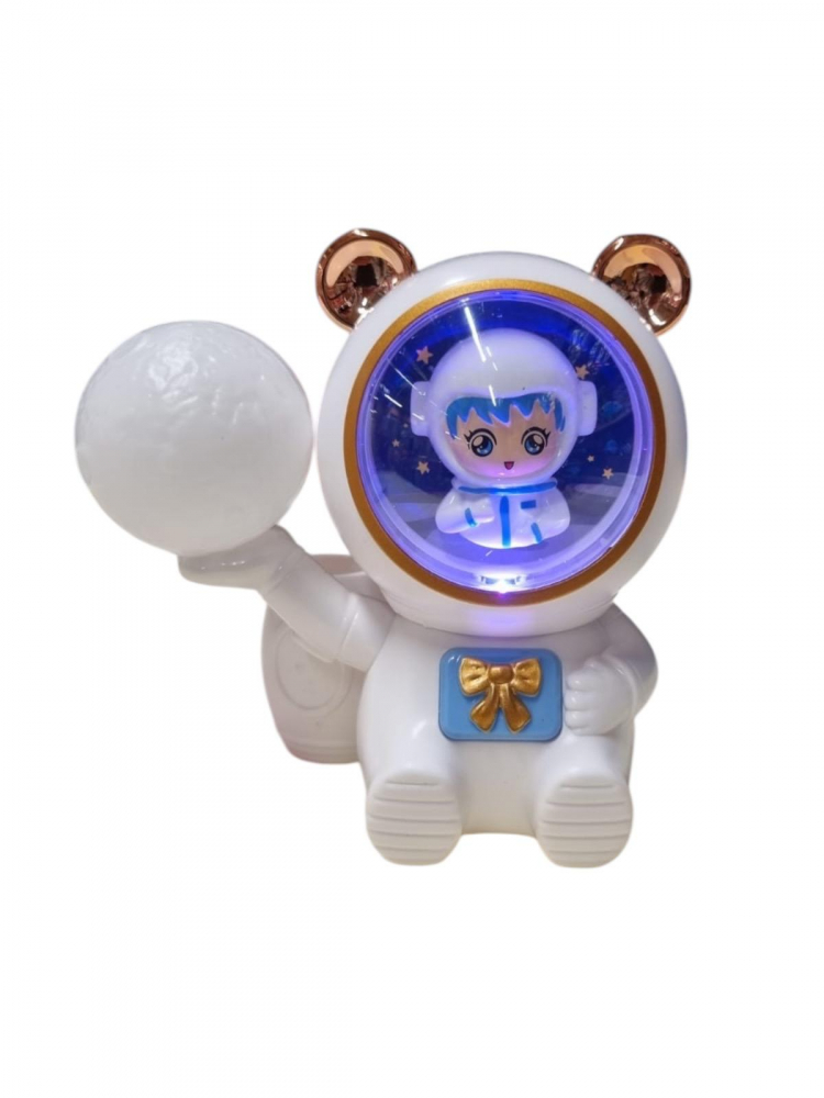 Astronaut Lampa de Veghe, Suport de Creioane si Ascutitoare, cu Multiple Culori Reglabile, Acumulator, Alb, iStan [9]