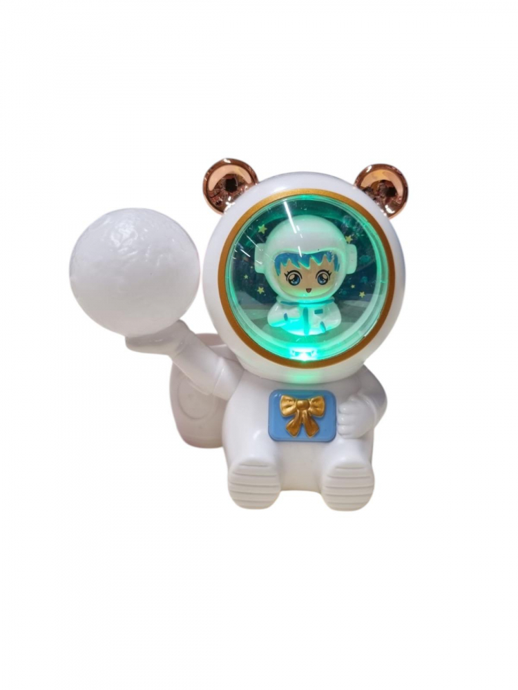 Astronaut Lampa de Veghe, Suport de Creioane si Ascutitoare, cu Multiple Culori Reglabile, Acumulator, Alb, iStan [3]