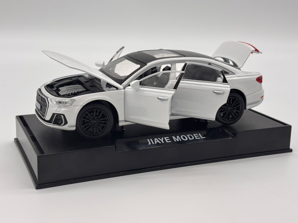 Automacheta Audi A8, din Metal  – 15cm, Sunete și Lumină, Elemente Mobile, Funcție Pull Back, Detalii Realiste [9]