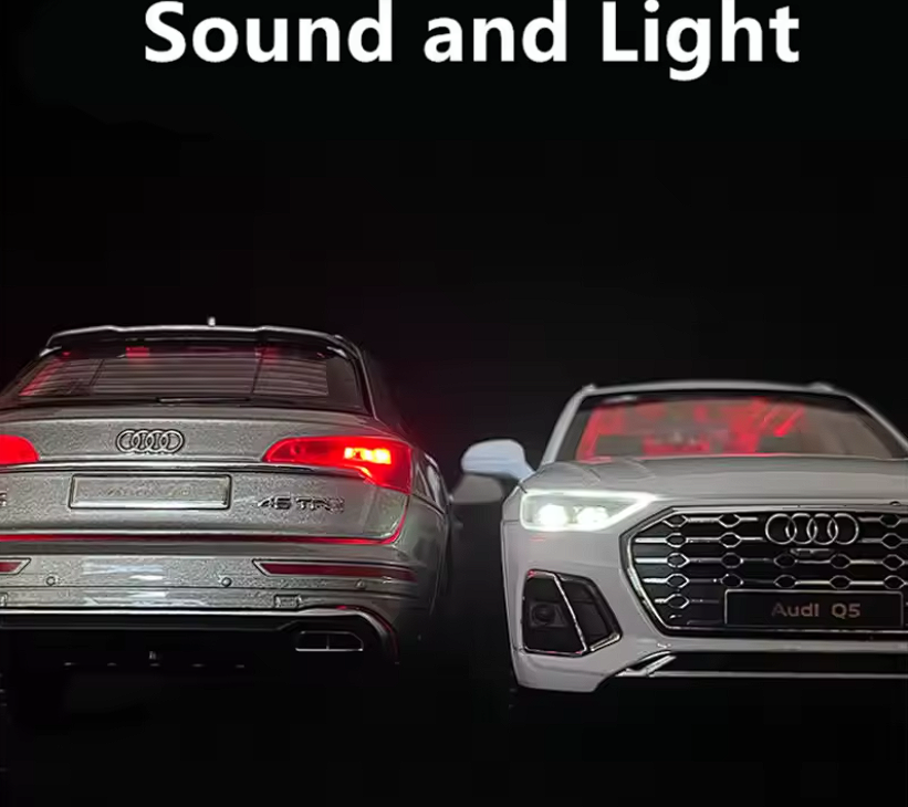 Automacheta Audi Q5 S-Line 45 TFSI, din Metal – 20,5 cm, cu Funcție Pull-Back, Sunete, Lumini și Elemente Mobile [4]