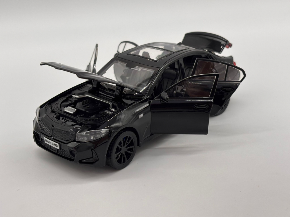 Automacheta BMW Seria 3 320i – Pachet M, din Metal, cu Sunete, Lumini, Roti Directionabile, Elemente Mobile, 15.5 cm [3]