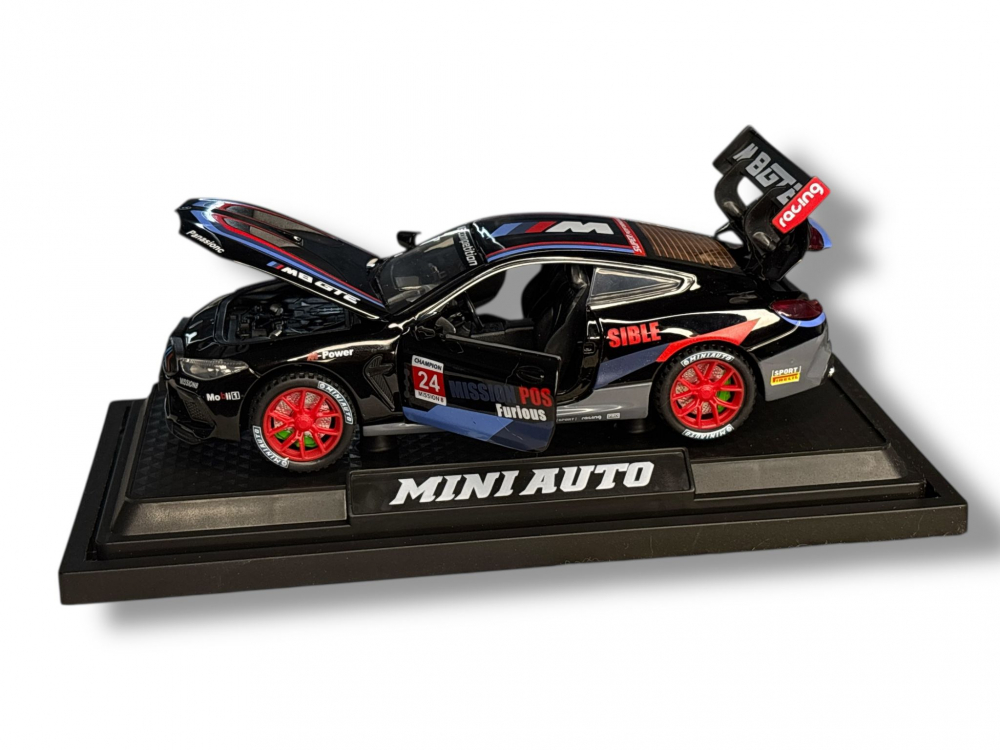 Automacheta BMW M8 Competition, din Metal – 16 cm, Sunete și Lumini, Funcție Pull Back si Elemente Mobile [8]