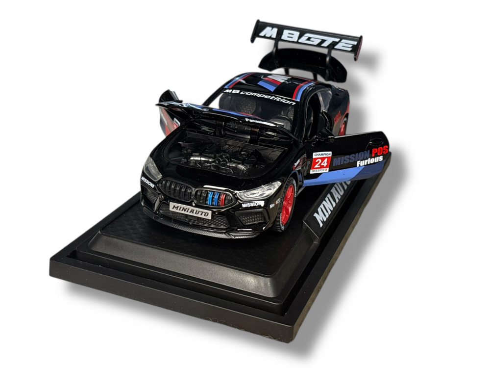 Automacheta BMW M8 Competition, din Metal – 16 cm, Sunete și Lumini, Funcție Pull Back si Elemente Mobile [7]