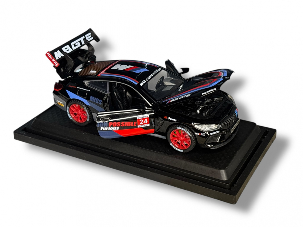 Automacheta BMW M8 Competition, din Metal – 16 cm, Sunete și Lumini, Funcție Pull Back si Elemente Mobile [11]