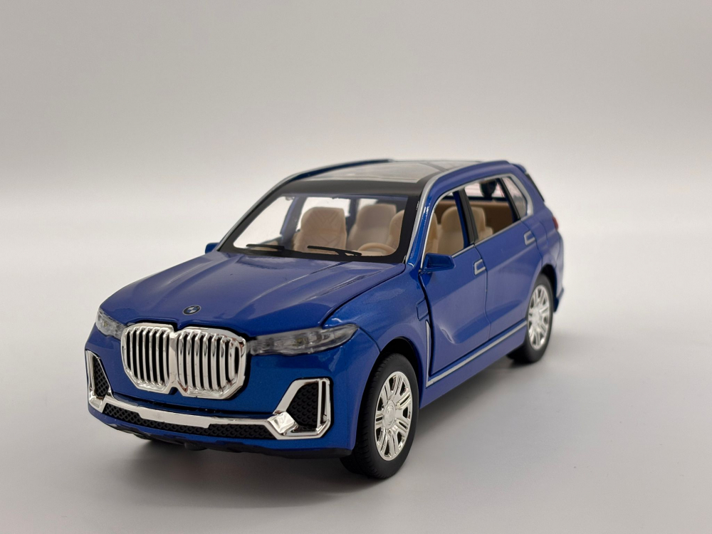 Automacheta BMW X7, din Metal, Fum pe Baza de Apă, cu Sunete si Lumini, Elemente Mobile, Functie Pull-Back, 20 cm [8]