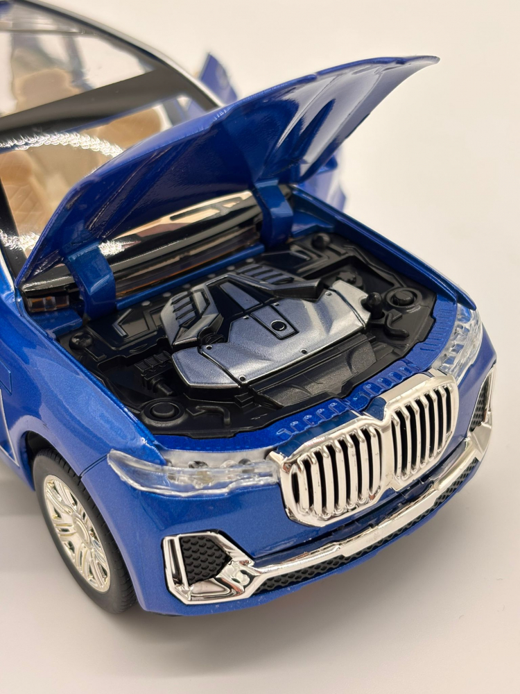 Automacheta BMW X7, din Metal, Fum pe Baza de Apă, cu Sunete si Lumini, Elemente Mobile, Functie Pull-Back, 20 cm [3]