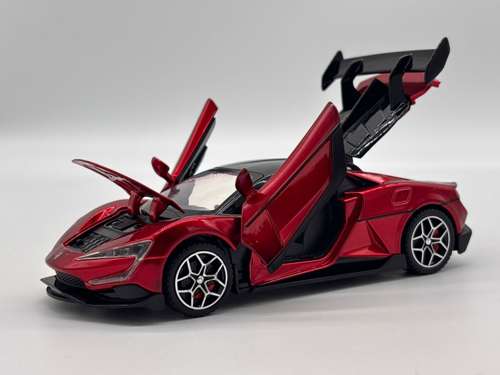 Automachetă BYD Yangwang U9 din Metal, 1:32, Funcție Pull-Back, Uși, Capotă și Portbagaj Deschizătoare, Lumină și Sunet, 15 cm [9]