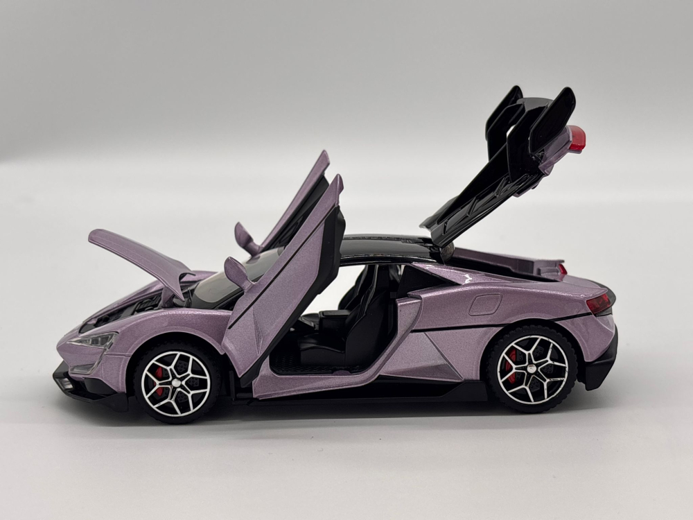 Automachetă BYD Yangwang U9 din Metal, 1:32, Funcție Pull-Back, Uși, Capotă și Portbagaj Deschizătoare, Lumină și Sunet, 15 cm [10]