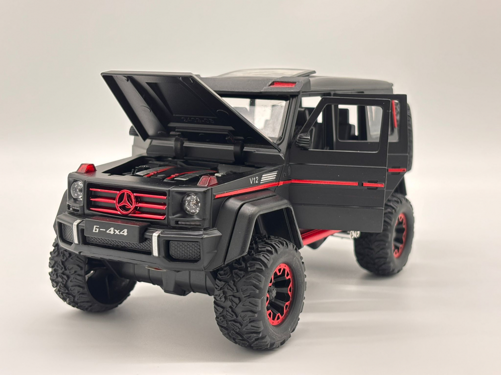 Automacheta Mercedes-Benz G Class V12, din Metal cu Fum pe baza de Apă, Sunete, Elemente Mobile, Lumini și Funcție Pull-Back – 20 cm [9]