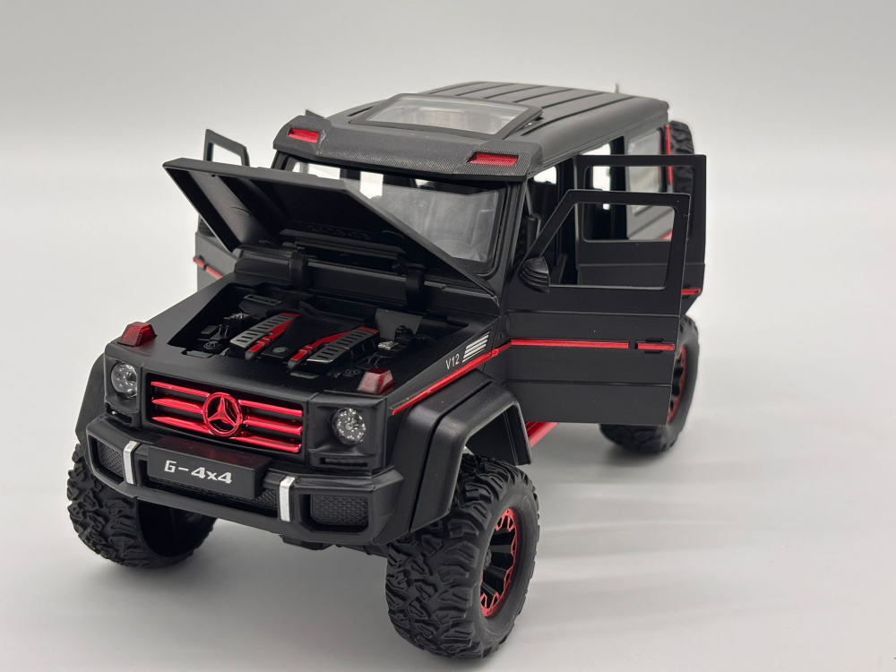 Automacheta Mercedes-Benz G Class V12, din Metal cu Fum pe baza de Apă, Sunete, Elemente Mobile, Lumini și Funcție Pull-Back – 20 cm [8]