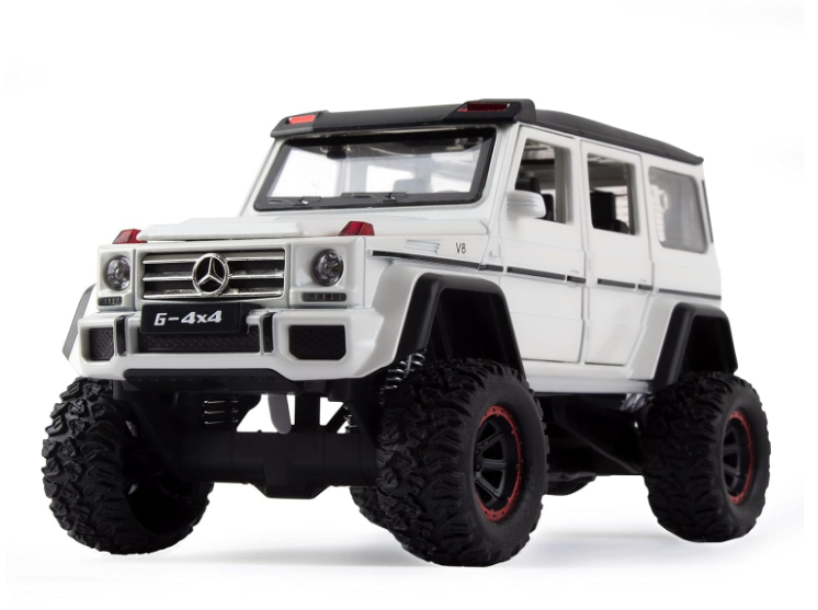 Automacheta Mercedes-Benz G Class V12, din Metal cu Fum pe baza de Apă, Sunete, Elemente Mobile, Lumini și Funcție Pull-Back – 20 cm [16]