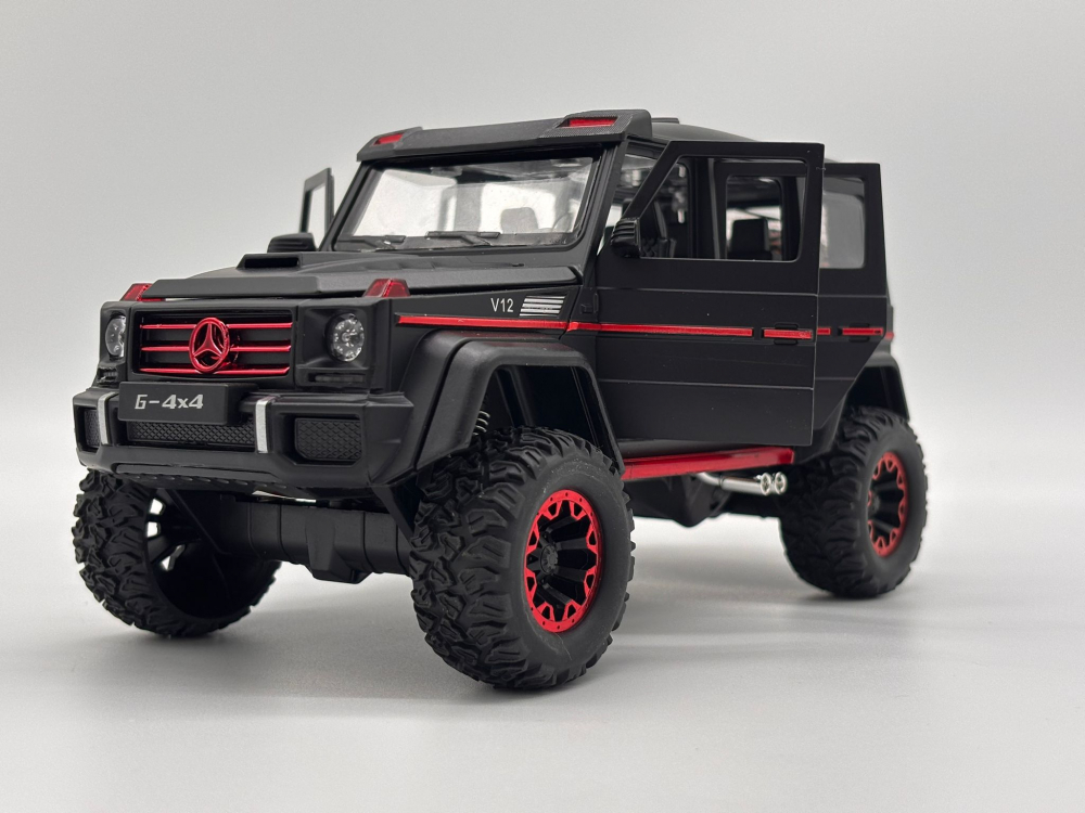 Automacheta Mercedes-Benz G Class V12, din Metal cu Fum pe baza de Apă, Sunete, Elemente Mobile, Lumini și Funcție Pull-Back – 20 cm [14]