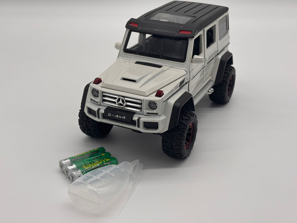 Automacheta Mercedes-Benz G Class V12, din Metal cu Fum pe baza de Apă, Sunete, Elemente Mobile, Lumini și Funcție Pull-Back – 20 cm [17]