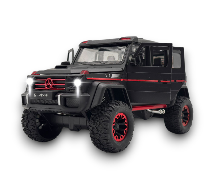 Automacheta Mercedes-Benz G Class V12, din Metal cu Fum pe baza de Apă, Sunete, Elemente Mobile, Lumini și Funcție Pull-Back – 20 cm [5]