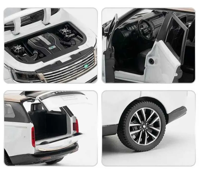 Automachetă Land Rover Range Rover Sport din Metal, 1:24, Funcție Pull-Back, Uși, Capotă și Portbagaj Deschizătoare, Lumină și Sunet, 22cm [5]