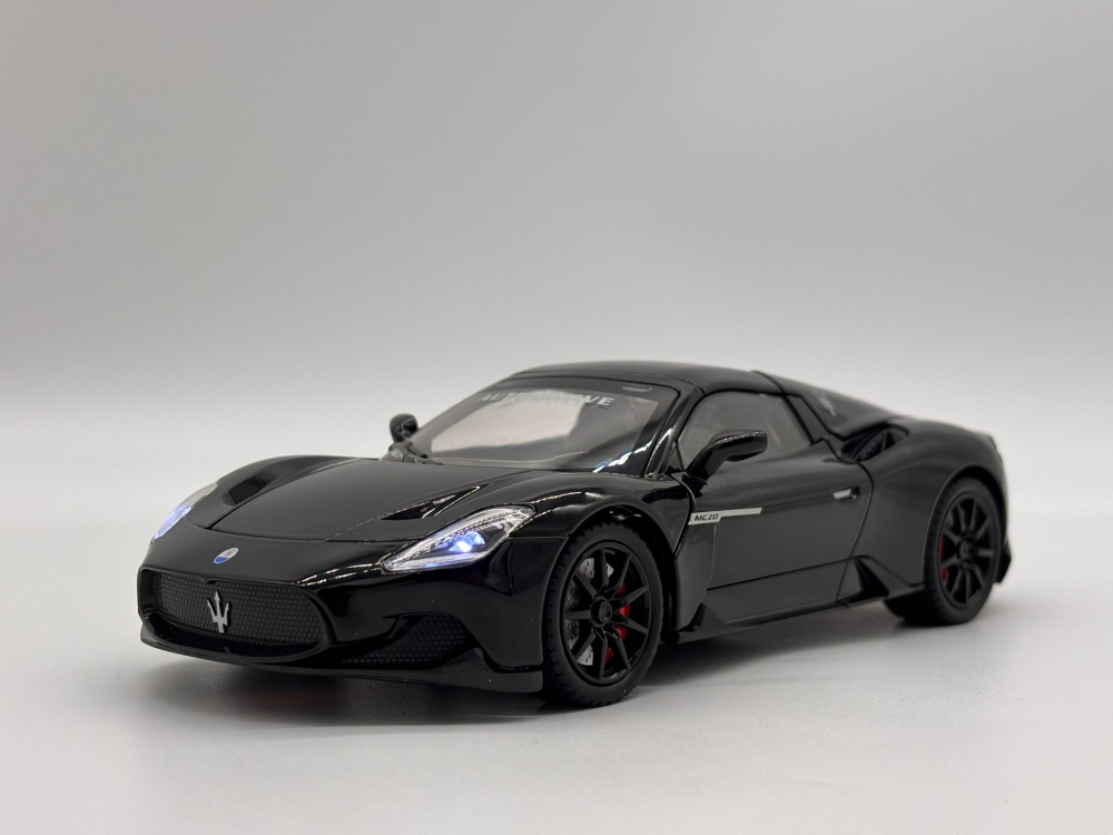 Automachetă Maserati MC20 Decapotabilă, 21 cm, Funcție Pull-Back, Uși, Capotă și Portbagaj Deschizătoare, Sunete și Lumină Realistă [8]