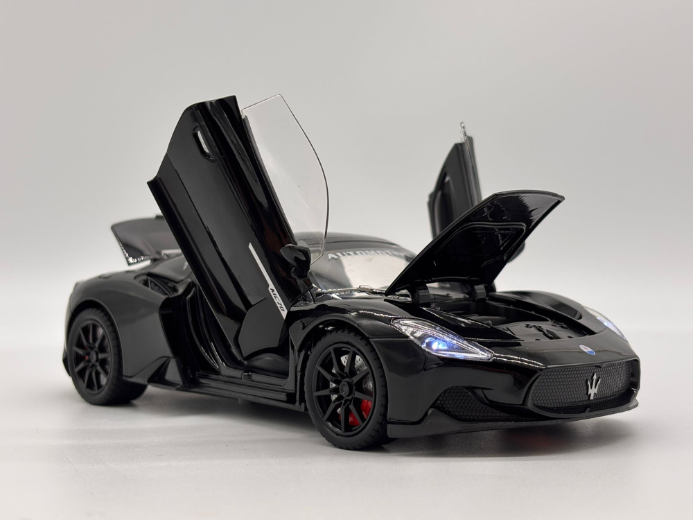 Automachetă Maserati MC20 Decapotabilă, 21 cm, Funcție Pull-Back, Uși, Capotă și Portbagaj Deschizătoare, Sunete și Lumină Realistă [10]