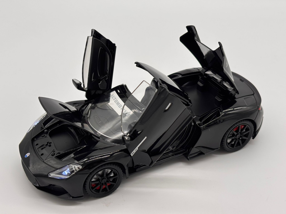 Automachetă Maserati MC20 Decapotabilă, 21 cm, Funcție Pull-Back, Uși, Capotă și Portbagaj Deschizătoare, Sunete și Lumină Realistă [12]