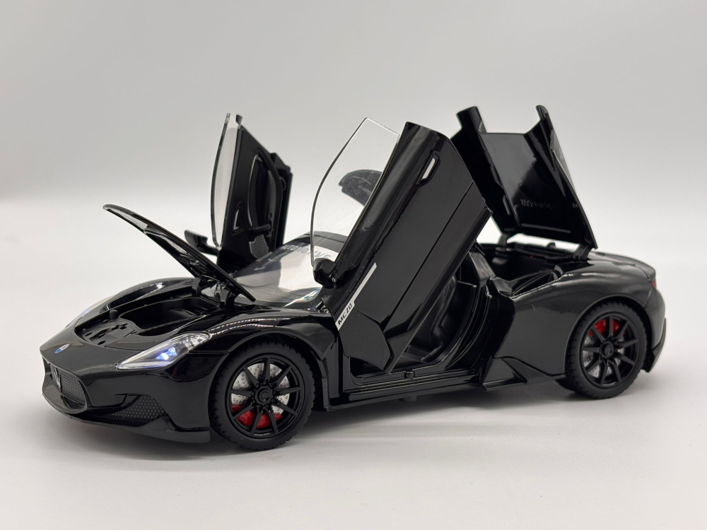 Automachetă Maserati MC20 Decapotabilă, 21 cm, Funcție Pull-Back, Uși, Capotă și Portbagaj Deschizătoare, Sunete și Lumină Realistă [6]