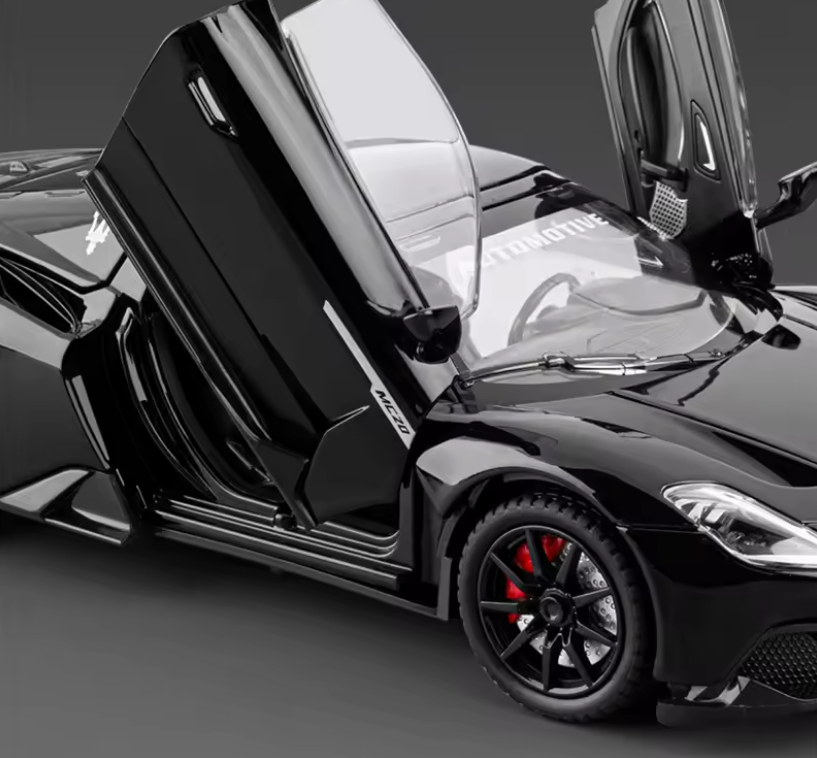 Automachetă Maserati MC20 Decapotabilă, 21 cm, Funcție Pull-Back, Uși, Capotă și Portbagaj Deschizătoare, Sunete și Lumină Realistă [2]