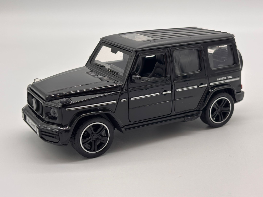Automachetă Mercedes G-Class din Metal, 1:32, Funcție Pull-Back, Uși și Portbagaj Deschizătoare, Faruri Funcționale, 16 cm [9]