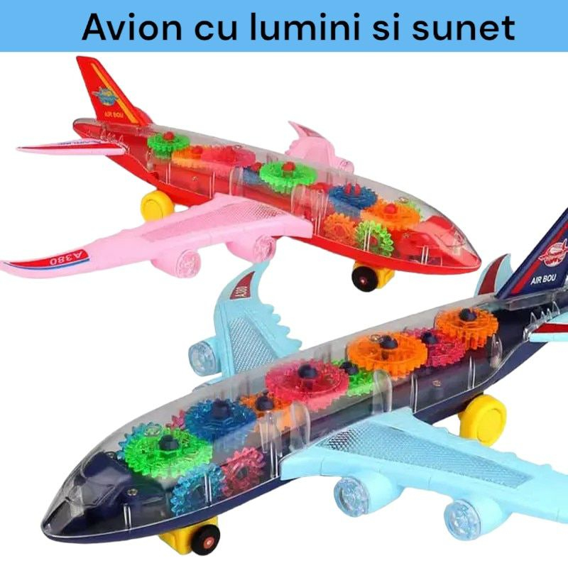 Avion de Jucarie 3D, Transparent si Interactiv [3]