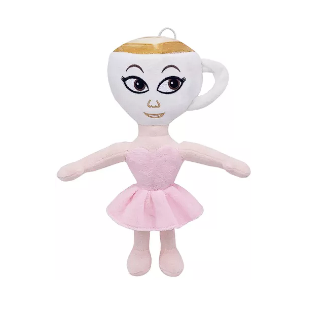 Balerina Cappuccina din Plus, 30 cm, Roz, cu Agățătoare, Jucărie Moale pentru Copii, Italian Brainrot [4]