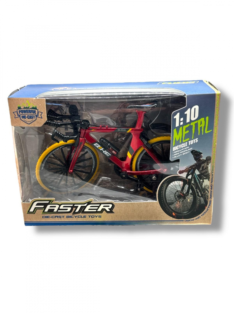 Bicicleta din Metal, Lant, Pedale si Roti Mobile, [2]