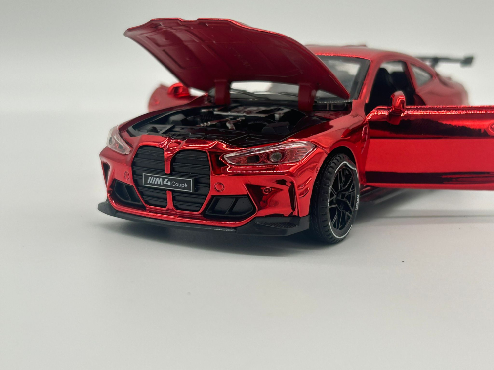 Automacheta BMW M4 Coupe G82, 15.5 cm, Pull-Back, Lumină, Sunet și Elemente Mobile (Uși, Portbagaj, Capotă) [12]