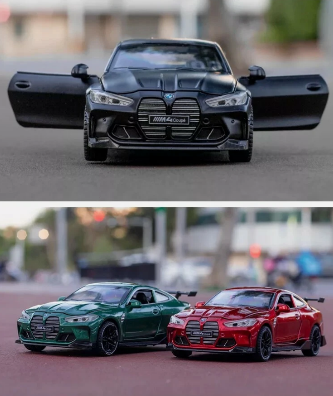 Automacheta BMW M4 Coupe G82, 15.5 cm, Pull-Back, Lumină, Sunet și Elemente Mobile (Uși, Portbagaj, Capotă) [3]