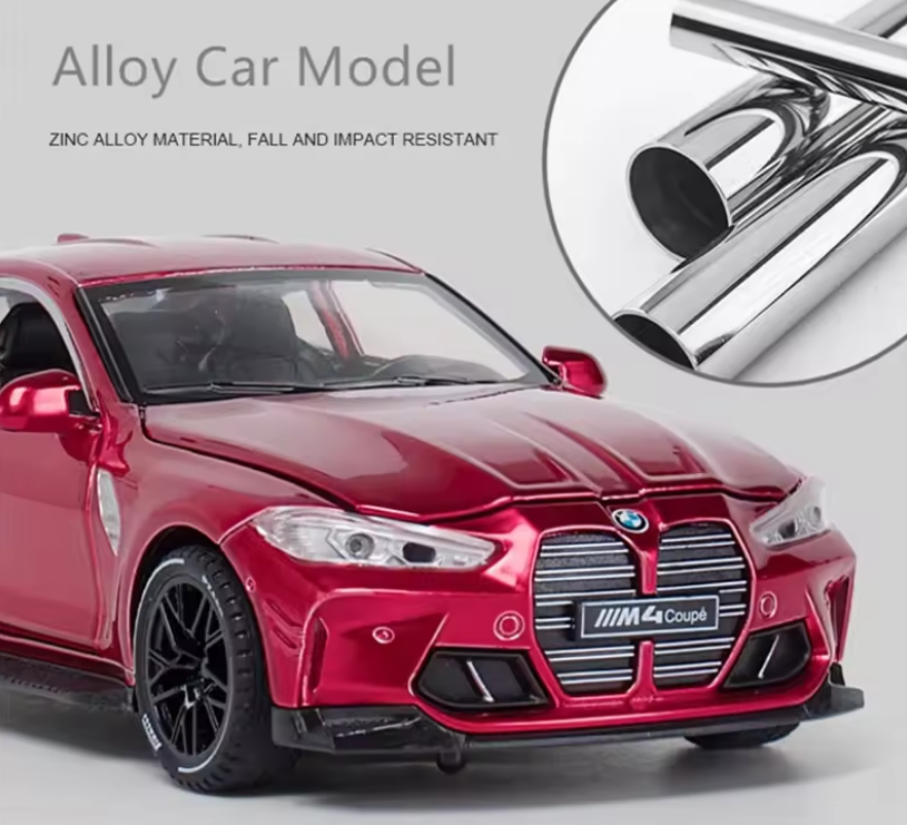 Automacheta BMW M4 Coupe G82, 15.5 cm, Pull-Back, Lumină, Sunet și Elemente Mobile (Uși, Portbagaj, Capotă) [2]