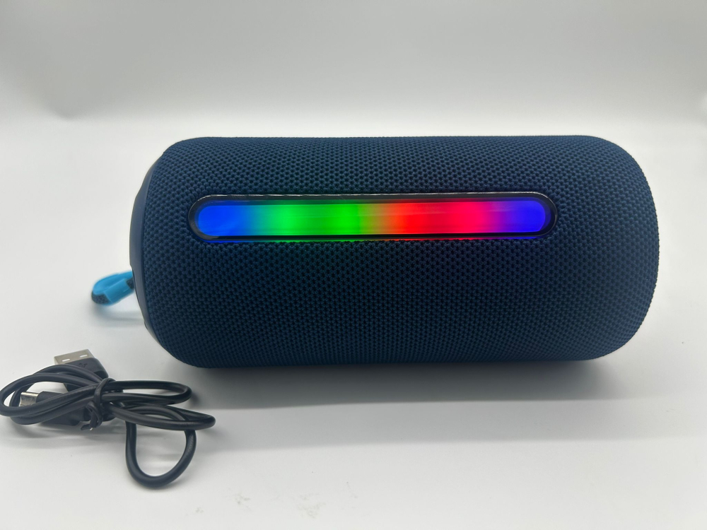Boxă Portabilă Bluetooth cu Lumină RGB, Sunet Premium, 17 cm, Playtime 3h, Type-C, USB și TF [13]