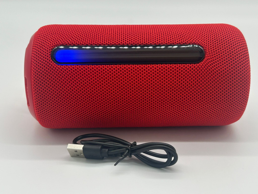 Boxă Portabilă Bluetooth cu Lumină RGB, Sunet Premium, 17 cm, Playtime 3h, Type-C, USB și TF [7]