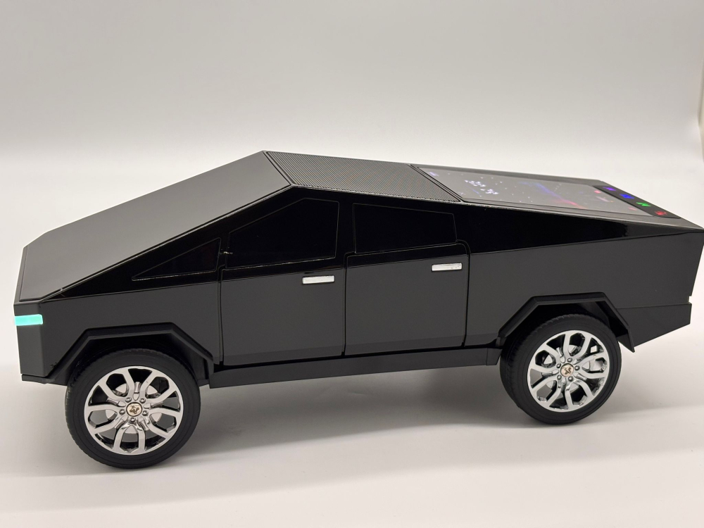 Boxă Bluetooth Portabilă Tesla Cybertruck WS-580, Calitate Audio Premium, 30 cm, Lumină RGB, FM Radio, USB, TF Card, Type-C [7]