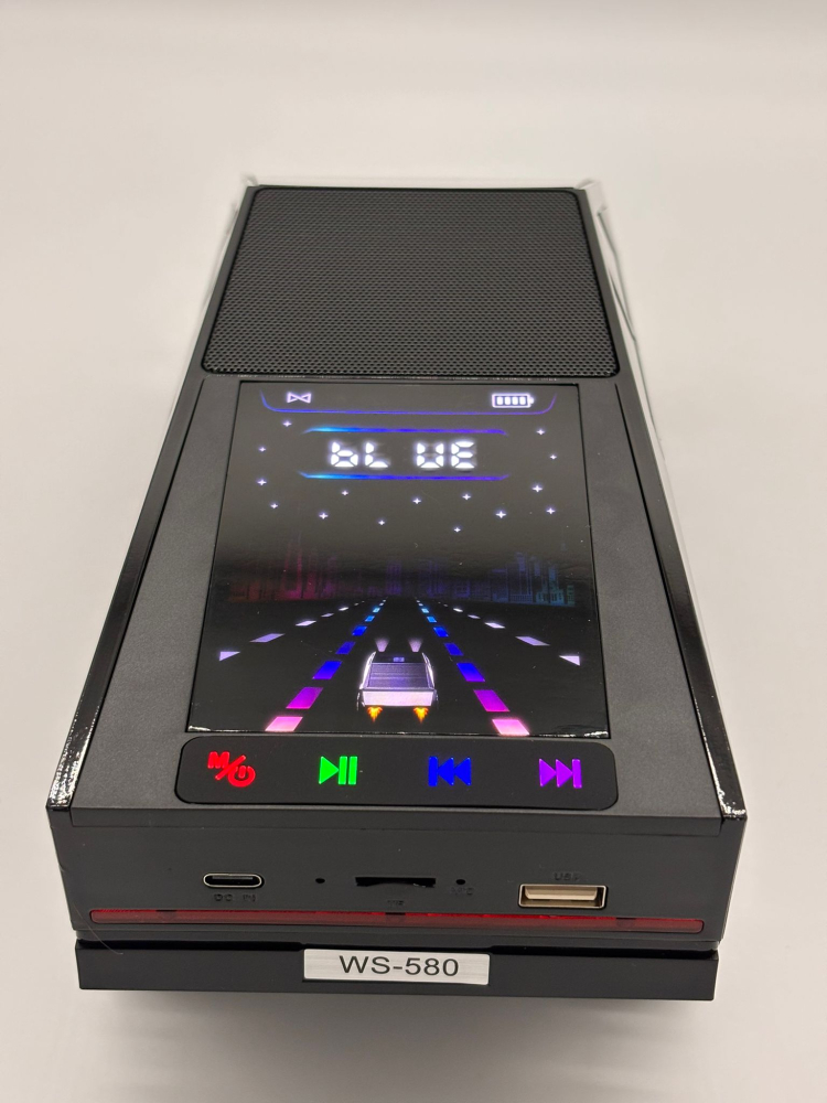Boxă Bluetooth Portabilă Tesla Cybertruck WS-580, Calitate Audio Premium, 30 cm, Lumină RGB, FM Radio, USB, TF Card, Type-C [2]