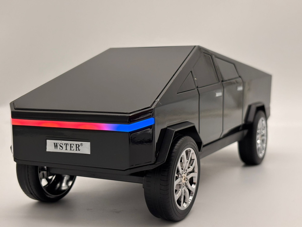 Boxă Bluetooth Portabilă Tesla Cybertruck WS-580, Calitate Audio Premium, 30 cm, Lumină RGB, FM Radio, USB, TF Card, Type-C [9]