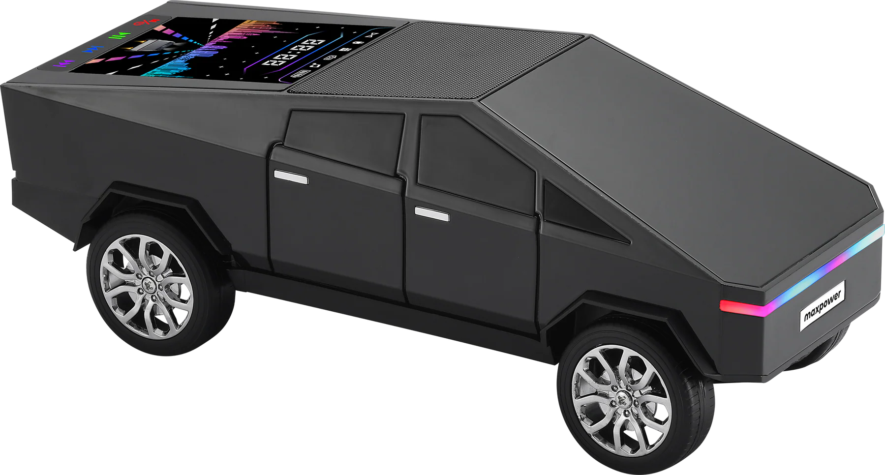 Boxă Bluetooth Portabilă Tesla Cybertruck WS-580, Calitate Audio Premium, 30 cm, Lumină RGB, FM Radio, USB, TF Card, Type-C [1]