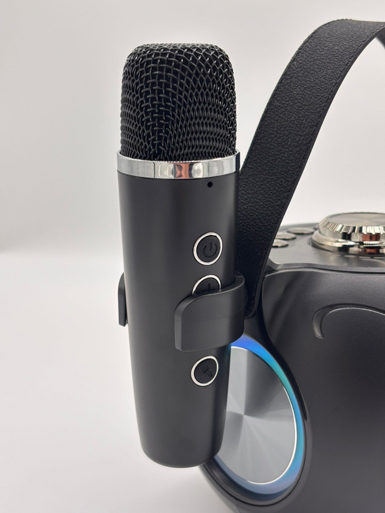 Boxă Karaoke cu 2 Microfoane Wireless, Lumini RGB, Bluetooth 5.4 – Calitate Audio Premium [7]