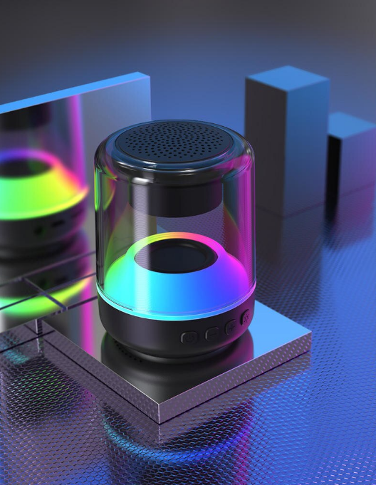 Boxă Portabilă Bluetooth Mini, 9 cm, Calitate Audio Premium, Lumini RGB, Playtime 3h, USB, TF [3]